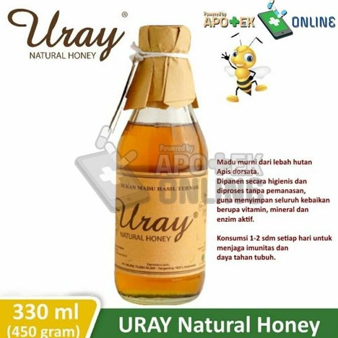 

TERMURAH MADU URAY 450GR (330ML) MADU ALAMI MURNI ORIGINAL RAW HONEY