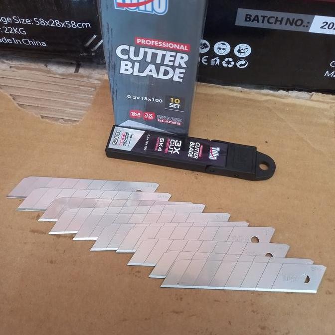 

Isi Pisau Cutter 10Pcs / Refil Cutter Blade 10 Pcs Toho