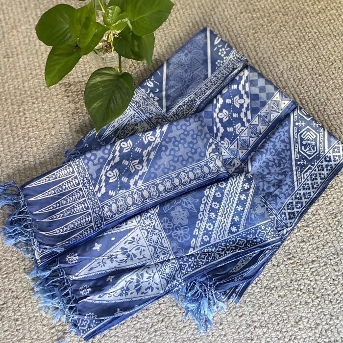 Scraft Winter Syal Batik Biru