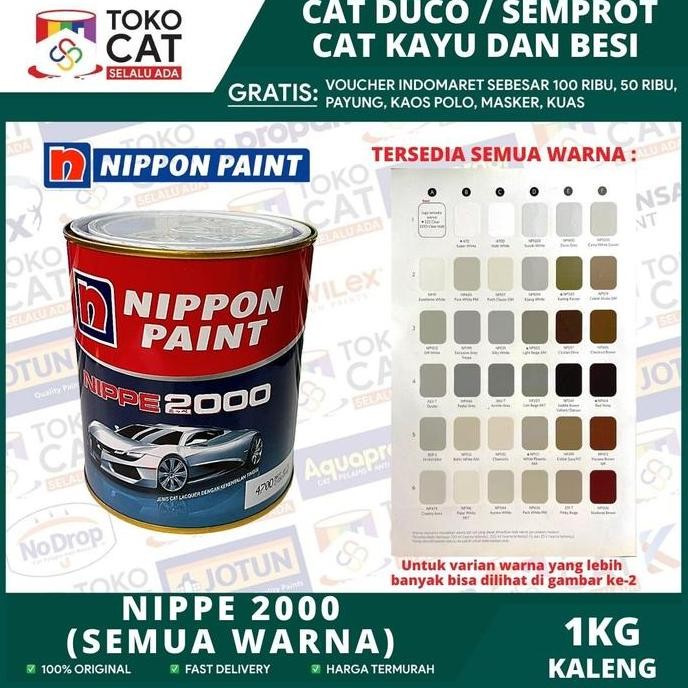 Sale Vernis Clear DOFF Nippe 2000 Nippon Paint 1 Liter Cat Kayu Besi Transparan