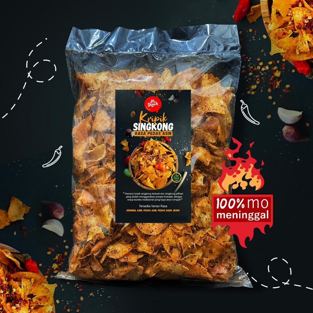 

Yasnack Keripik Singkong Pedas Asin/Kripset/500Gr