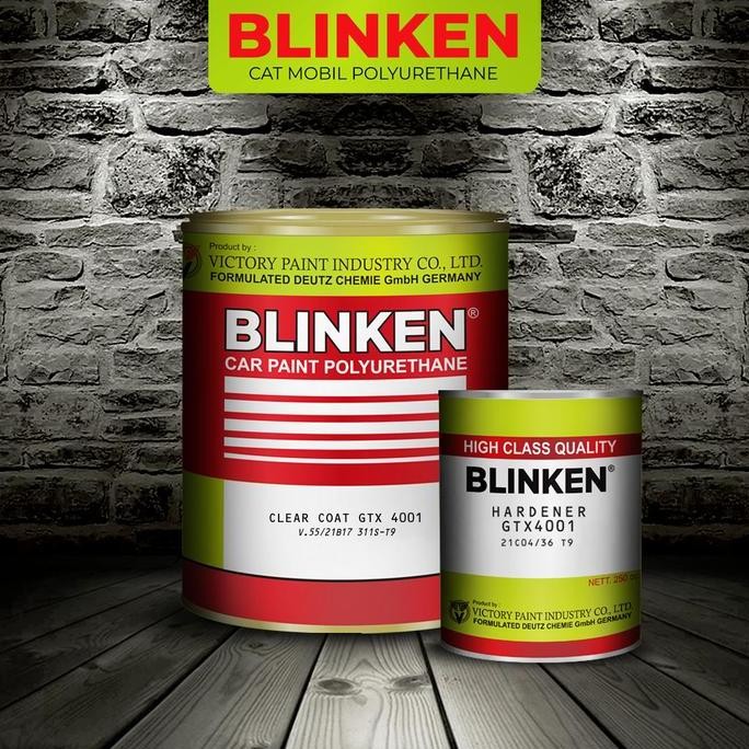 Sale Cat Vernis Blinken Polyurethane Clear GTX 4001 + Hardener Finishing Kayu