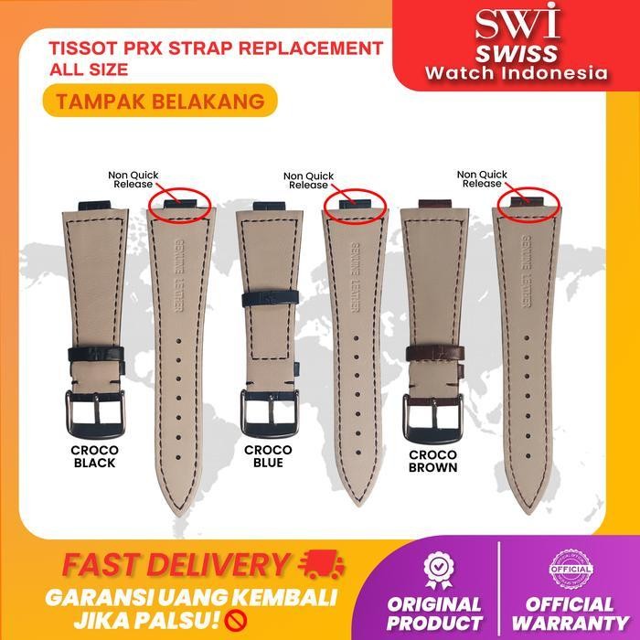 Tali Kulit Pengganti Strap Leather Watch Jam Tangan Tissot Prx
