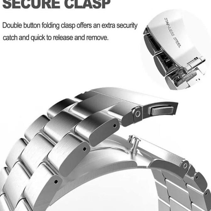 Ori - Strap Garmin Fenix 5X / 6X / 7X 26Mm - Tali Jam Stainless Steel Rantai 3 Beads