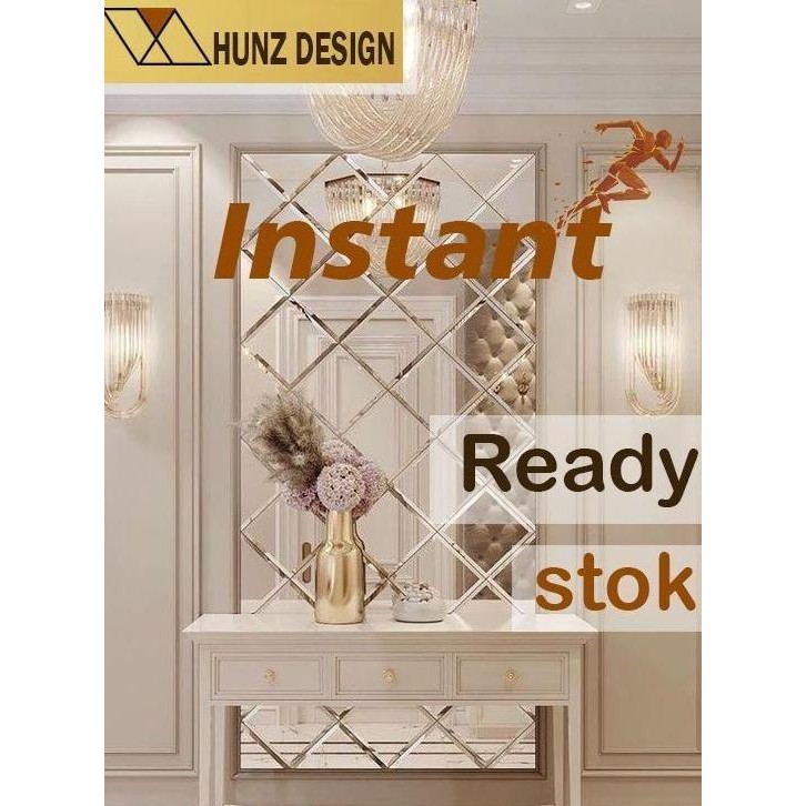 CUSTOM DEKORASI CERMIN KACA DINDING BEVEL/ BEVEL READY / CERMIN BEVEL