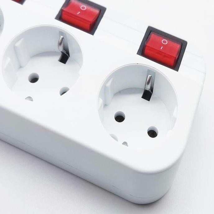 Stop Kontak kaki 3 colokan Travel Umroh & haji Travel Adaptor kaki 3 Type G Arab Saudi. Singapura. M