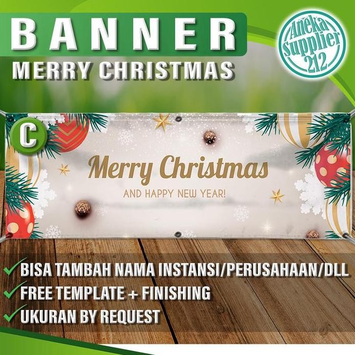 ready Cetak Spanduk Banner Natal dan Tahun Baru