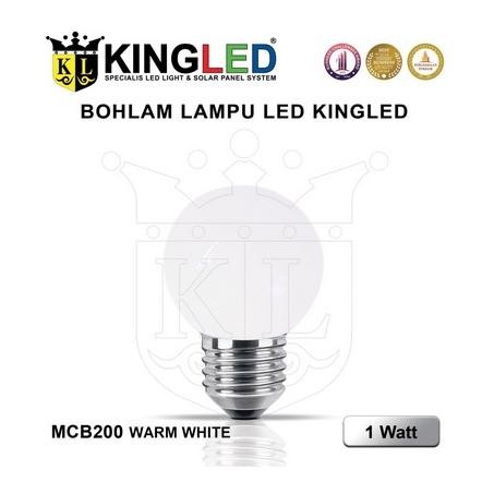 Promo Lampu Led 1 Watt Warm White Kuning Bulb Bohlam Bola Kingled Non Phili