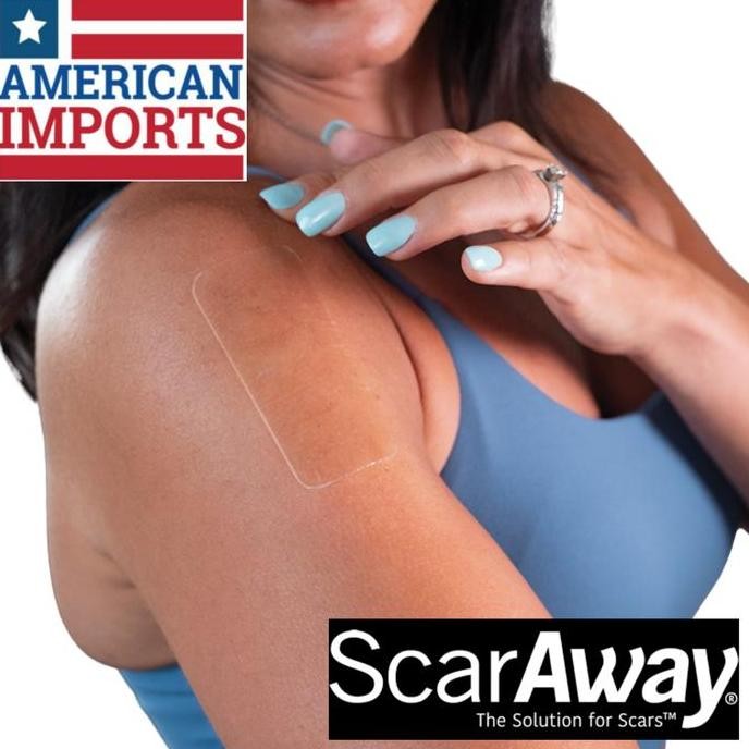 Sale 1 Lembar ScarAway Silicone Scar Sheet Clear 1.5 x 3 inch - Penghilang Bekas Luka