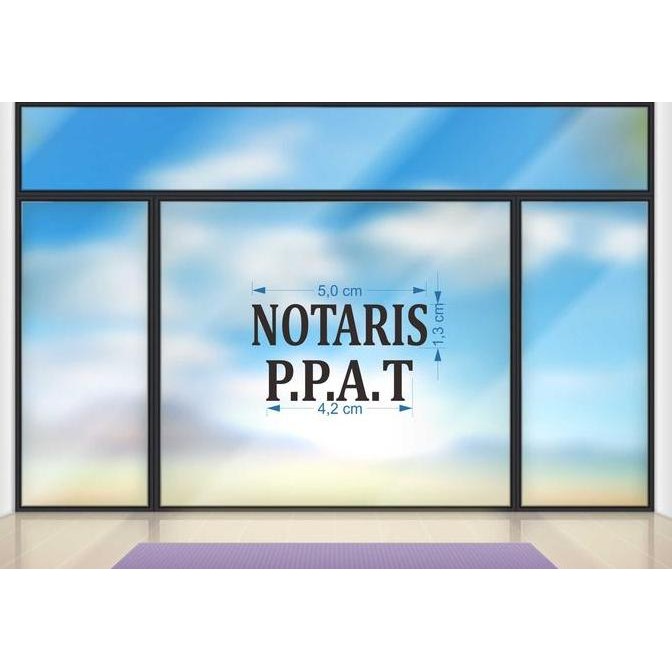 

ready Stiker cutting notaris ppat 50cm (putih/hitam)