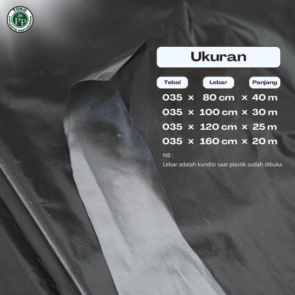 Plastik Mulsa Kemasan Hitam Perak Lebar 80 / 100 / 120 / 160 / 200 Kemasan 1 Kg Terbaik