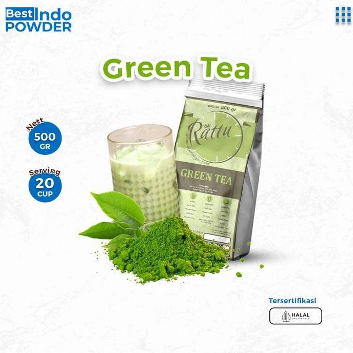 

Terlaris Bubuk Greentea Matcha Rattu Beverage 500Gr / Bubuk Matcha Premium Rattu Ready Stok