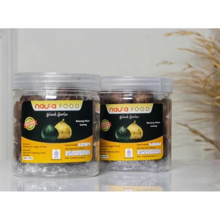 

Heatshrin Black Garlic Naufa Food - Bawang Hitam Tunggal / Lanang 250G An-114