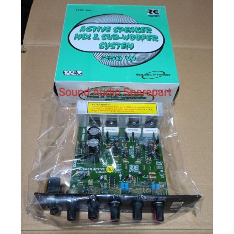 Kit Aktif Speaker Subwoofer Mic Karaoke / Kit Power Amplifier Speaker Aktif Stereo Subwoofer Mic Kar