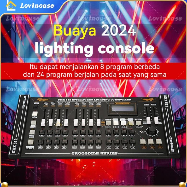 Garansi 3 tahunStage Light Mixer DMX240 DMX 512 lighting Controller Mixer Lighting Crocodile 2024 Di