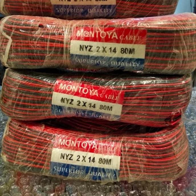 Kabel Serabut Myz 2X14 80Meter Kabel Listrik Serabut