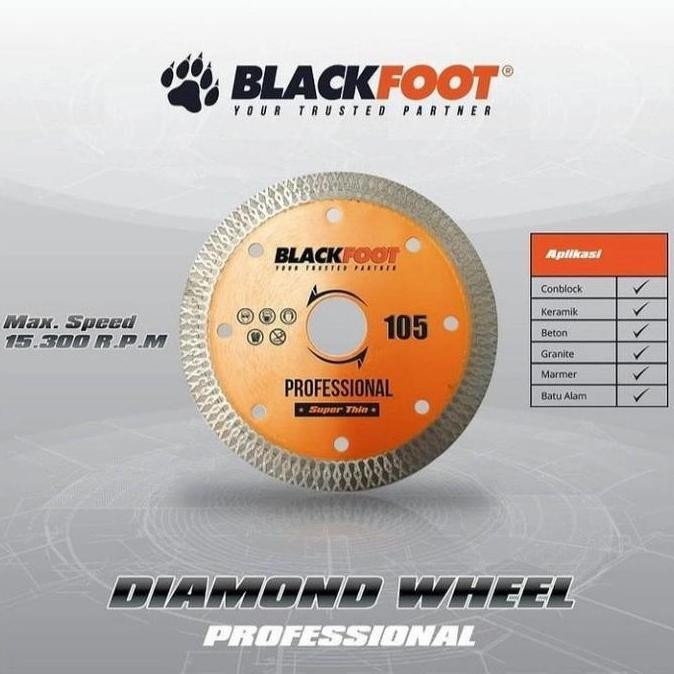 Blackfoot Mata Pisau Potong 4 Inch Granit Keramik Marmer Turbo 105