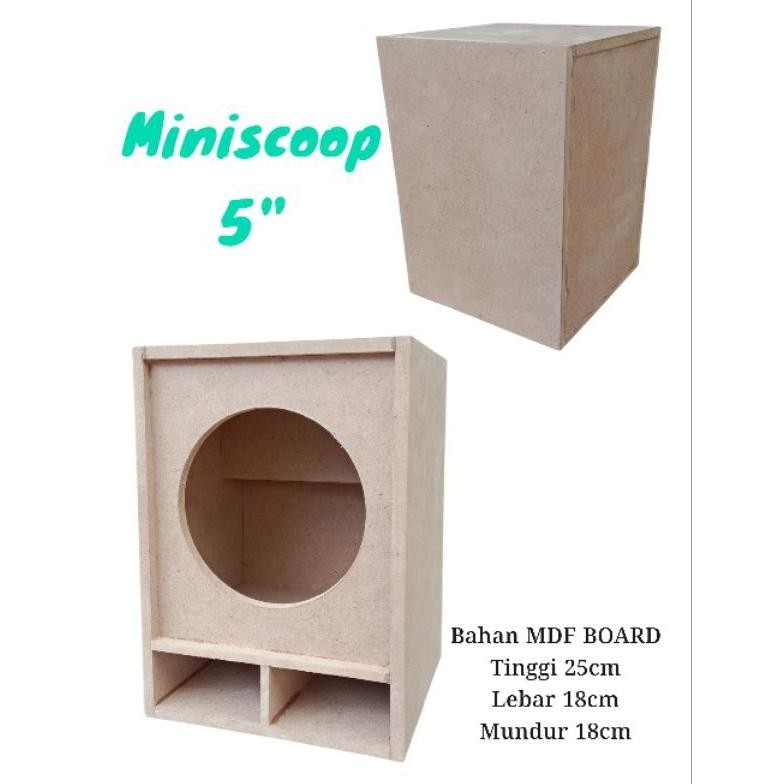 Box Miniscoop 5 inch - Box Speaker 5inch -Box Spiker Mini scoop 5" DiM
