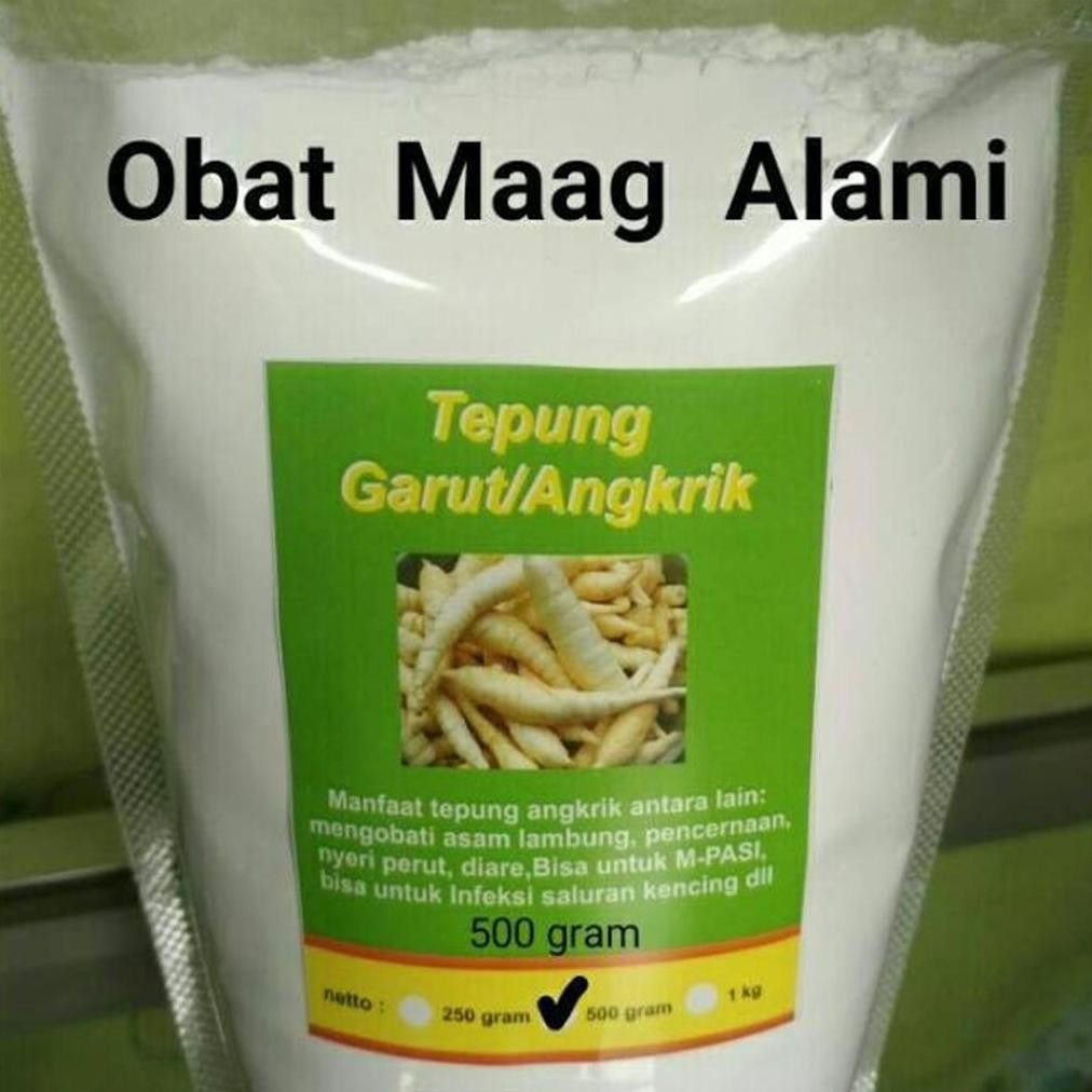 

Cod Tepung Pati Garut Organik/ Pati Garut /Pati Asam Lambung/ Arrowroot/ Angkrik 500 Gr We69