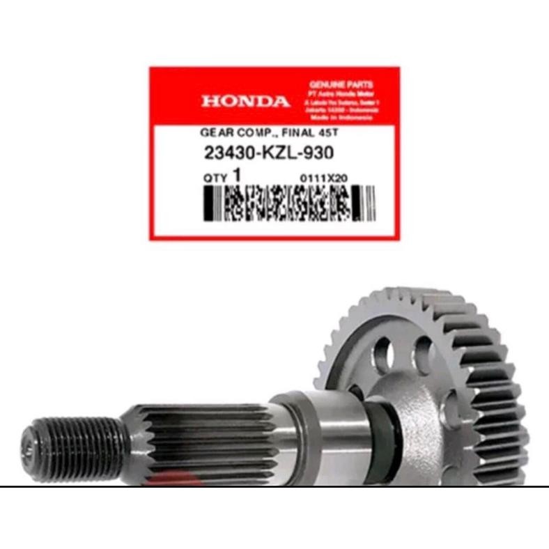 AS RODA BELAKANG GEAR COMP BEAT CARBU BEATF1 HONDA KZL KVB KVY PNP