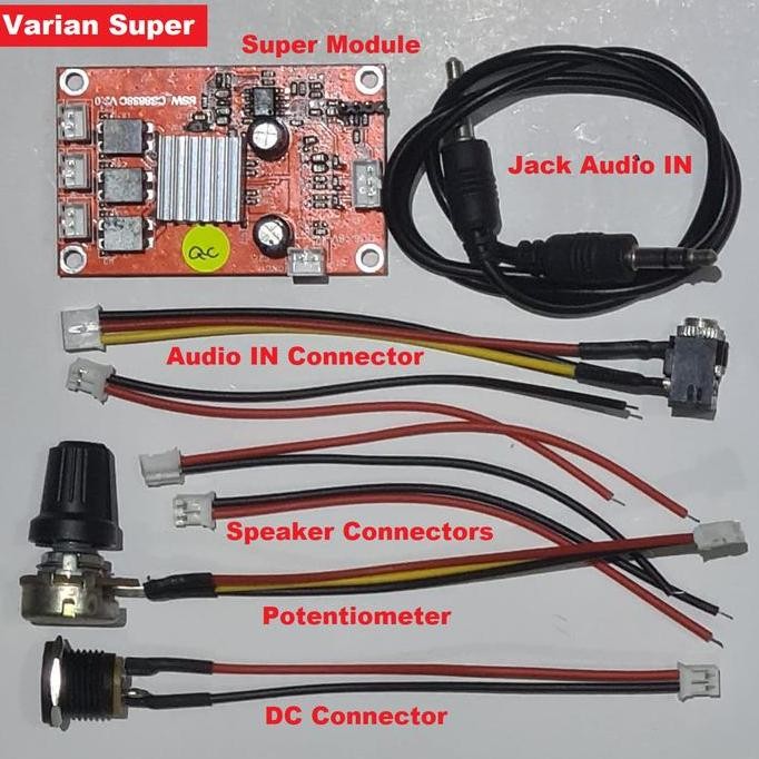HIFI SQ DIGITAL POWER AMPLIFIER MOBIL CLASS D 60W 2.1 STEREO SUBWOOFER