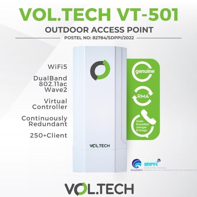 Vol.Tech Vt-501 Access Point Outdoor Voltech Vt-501 Outdoor Access Point New Stok