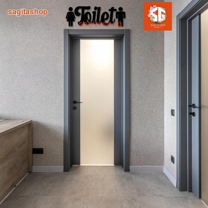 Sj Hiasan Dinding Kayu Plywood Pajangan Dinding Tulisan Toilet 6Mm