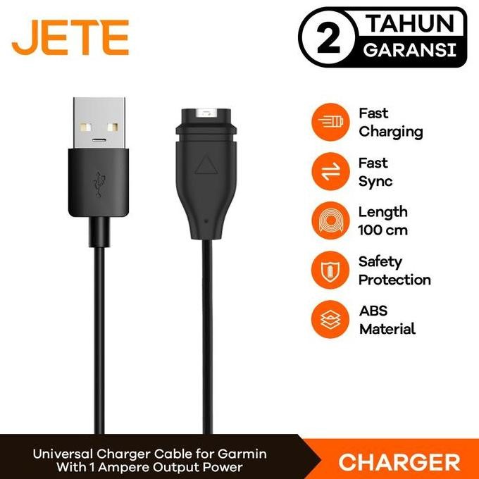 ASLI JETE KABEL CAS GARMIN ORIGINAL - KABEL CHARGER KOMPATIBEL GARMIN WATCH