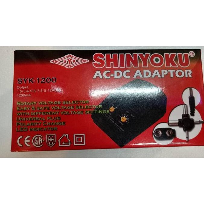 Shinyoku Ac-Dc Adaptor Syk-1200