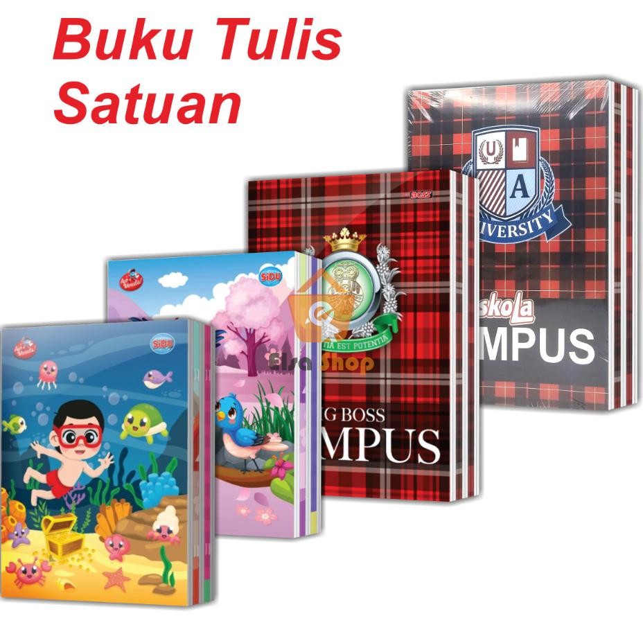 

Buku Tulis Satuan 1 Pcs Buku Tulis Anak Sekolah Sidu Campus