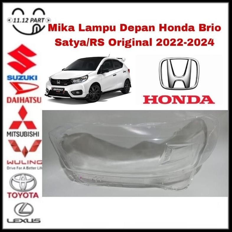 Mika Headlamp Lampu Depan Honda BRIO Satya BRIO RS Original  2023 2024 kanan atau kiri mika lampu de