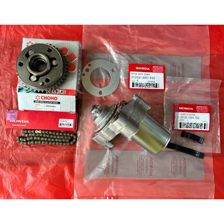 DINAMO STATER KOMPLIT PLUS GEAR GIR GIGI RANTAI RANTE STARTER ASTREA GRAND PRIMA SUPRA FIT LAMA SUPR