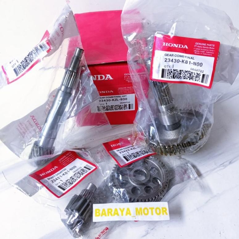Gigi Rasio Set As Pully As Roda Honda Beat Fi Scoopy Fi Spacy Fi Original KZL