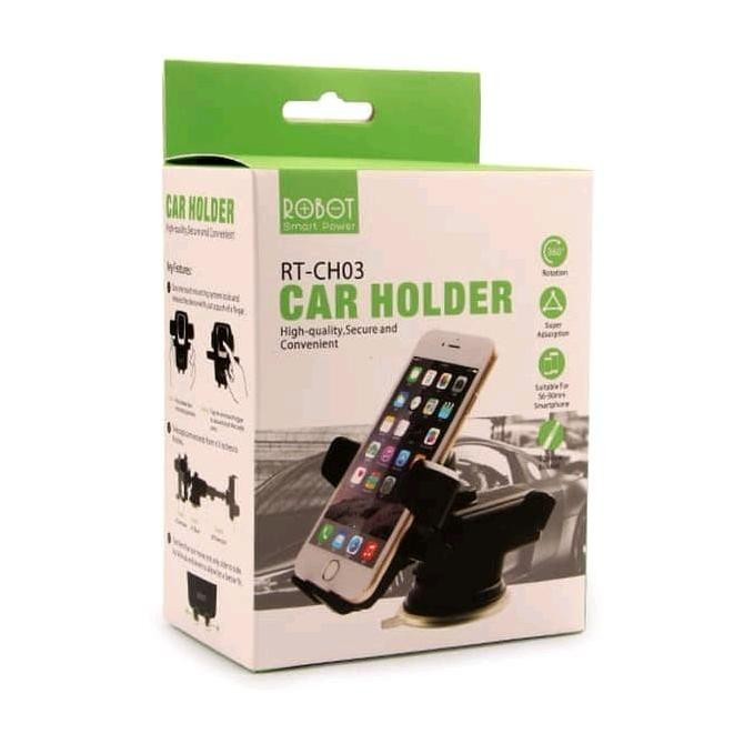 Promo / Terlaris Car Holder Mobil Robot Tempat Tatakan Dudukan HP di Kaca Dashboard Mobil Terbaik