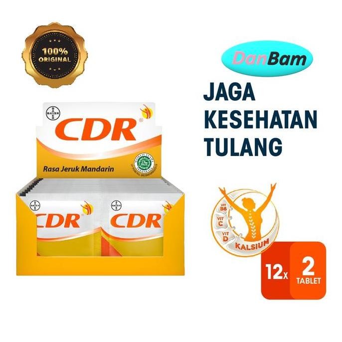 CDR Suplemen Kalsium Rasa Jeruk 24 Sachet