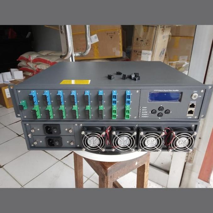 Edfa Wdm 16X23Dbm High- Power/Doubl Power Fiber Optik Amplifier Catv New Stok