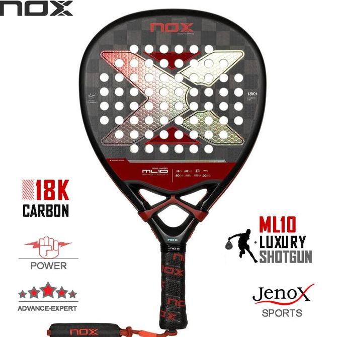 Raket Padel Nox Ml10 Luxury Shotgun 18K By Miguel Lamperti 2024Nox Shotgun 18K