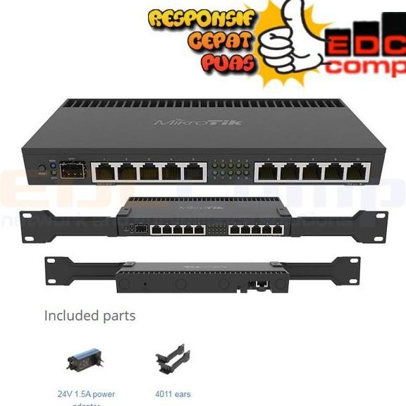 Mikrotik Router Indoor Rb4011Igs+Rm / Rb4011Igs-Rm / Rb4011Igs Rm New Stok