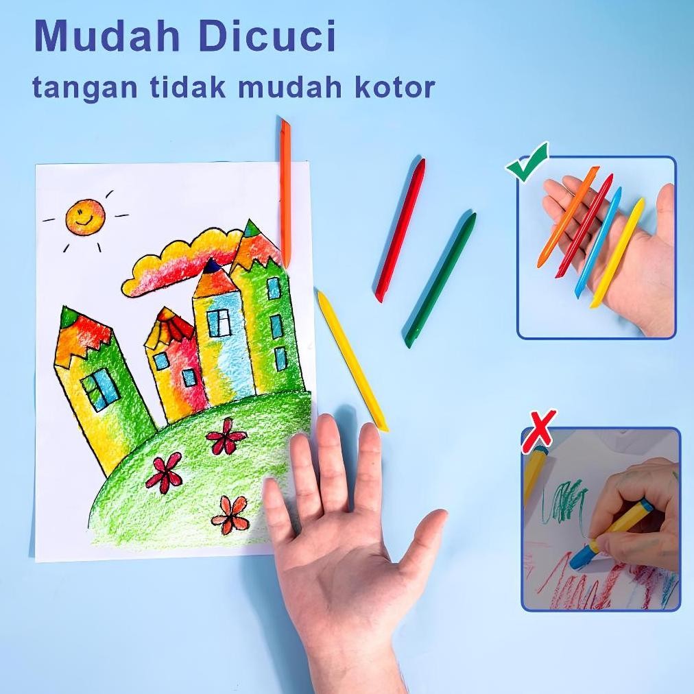 

Ybw-2429 [36 Warna] Magic Crayon Lab Anti Tangan Kotor |Bahan Non Toxic / Tidak Beracun |Aman Untuk Anak| Crayon Berkualitas Tinggi Ybw-2429