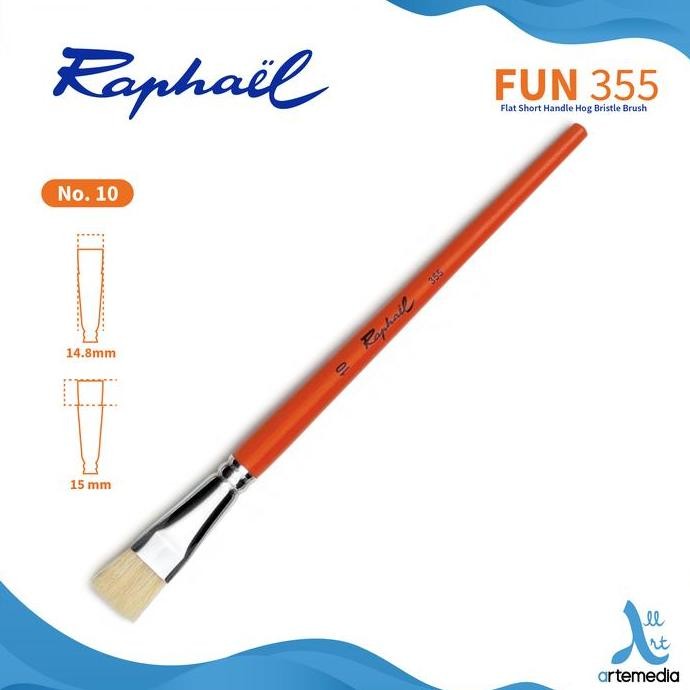 

Promo Kuas Lukis Raphael 355 Flat - Hog Bristle Brush Gagang Pendek