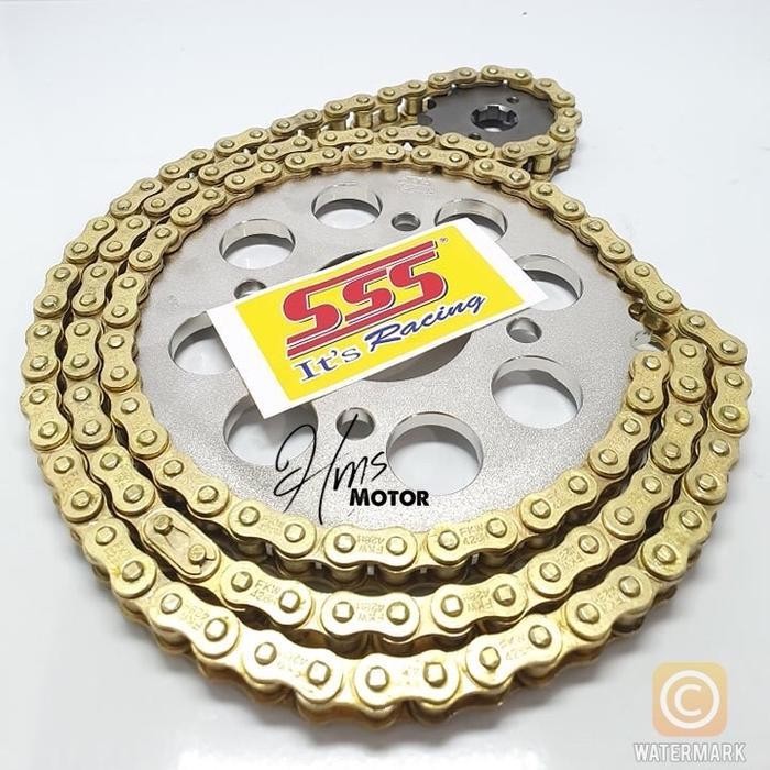 Gir Set Sss Cbr, Cb 150 R, Megapro,Verza,Tiger,Rantai Gold 428/Gear Set Sss Cbr 150,Cb 150R Gear Mot