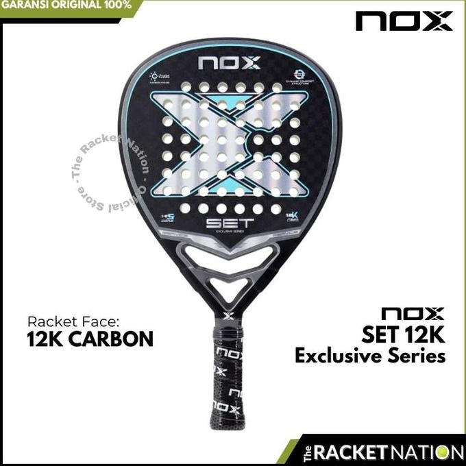 Nox Set Exclusive Series 12K Carbon Original | Racket Raket Padel Nox Set | 12K Carbon