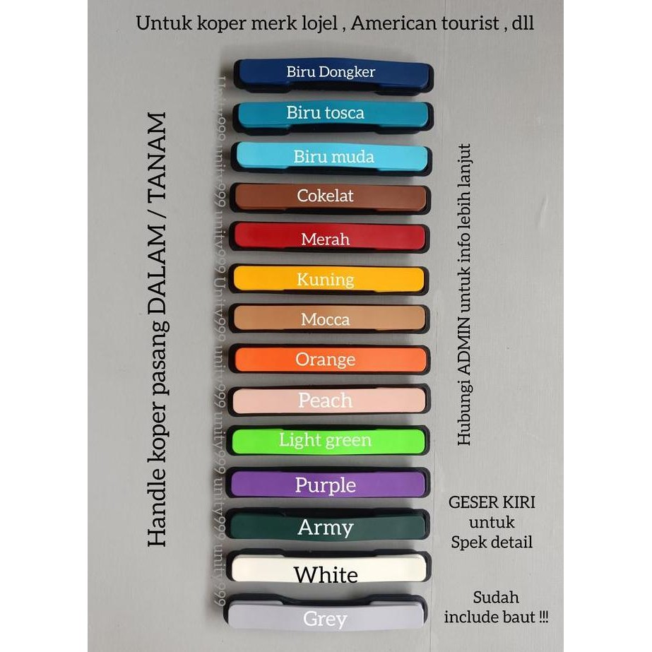 Tersedia Handle Koper Original Lojel & Delsey - Gagang Pengganti Koper UNGU
