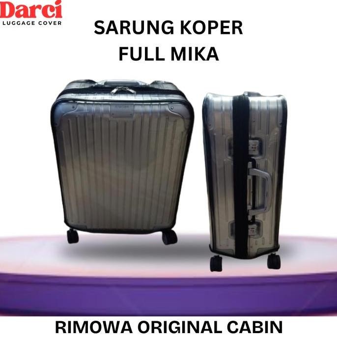 Tersedia Luggage Cover Mika Transparan Tebal Anti Gores Pelindung Koper Cabin