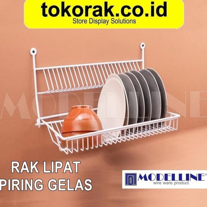 Sale Rak Piring Gelas Gantung Dinding Rak Piring Lipat Rak Piring Gelas Lipat Tembok Modelline