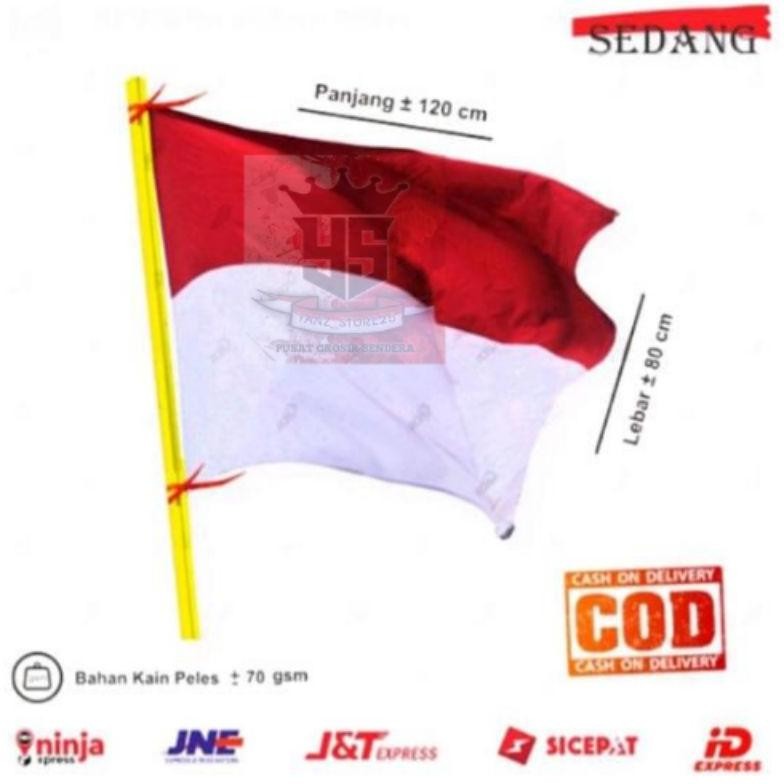 Bendera Merah Putih Ukuran 120X80