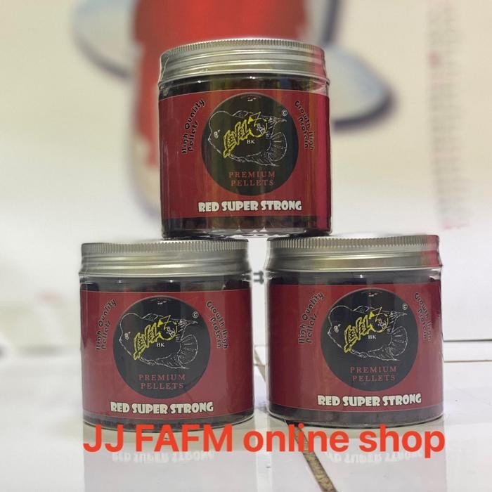 Pelet Ikan Louhan Level3 Red Super Strong 100Gram Pelet Louhan Merah