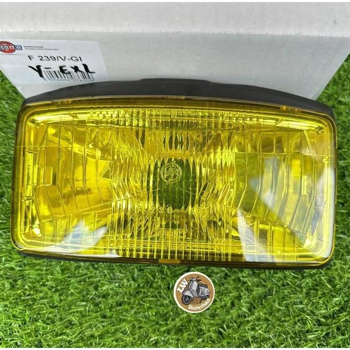 Super Murah, Headlamp Bosatta Kuning Utk Vespa Excel