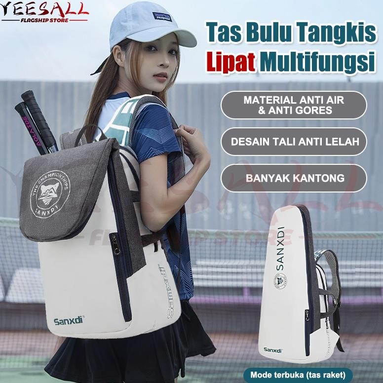Tas Raket Badminton Ransel Raket Multifungsi Foldable Tas Ransel/Tas Tenis/Tas olahraga /Tas Tenis R