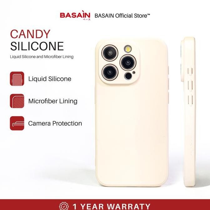 BASAIN Casing iPhone X/Xs/Xr/Xs Max Candy Silicone Case - Broken White